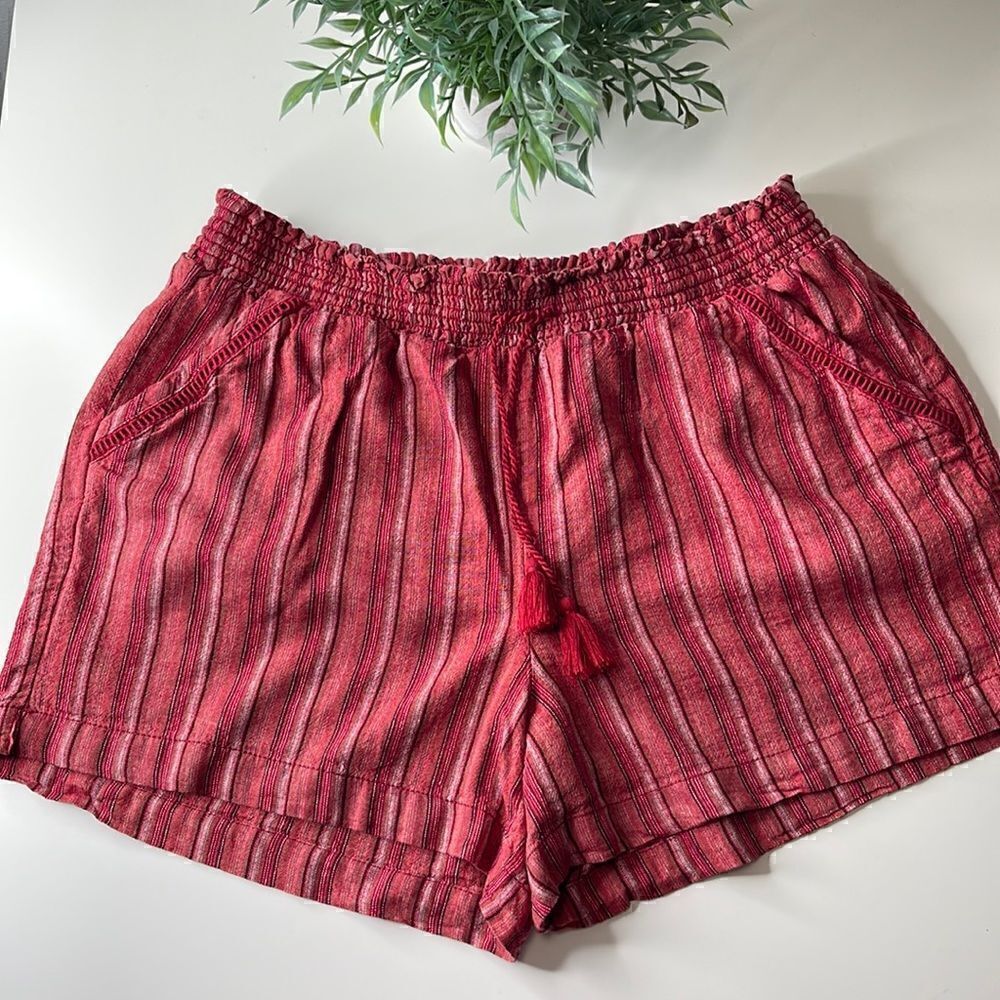 Briggs Linen blend Shorts. Drawstring & elastic waist.  Size XXL.